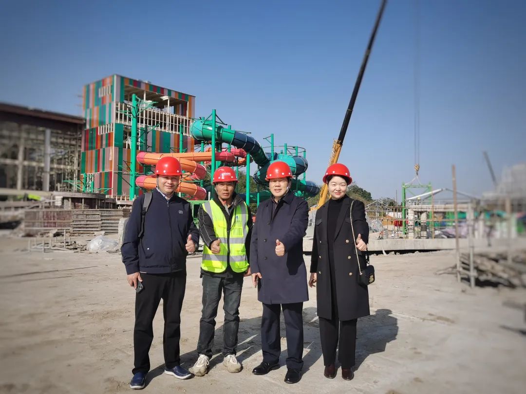快讯 | 金沙游乐董事长一行视察南北湖开元森泊水乐园项目进展情况